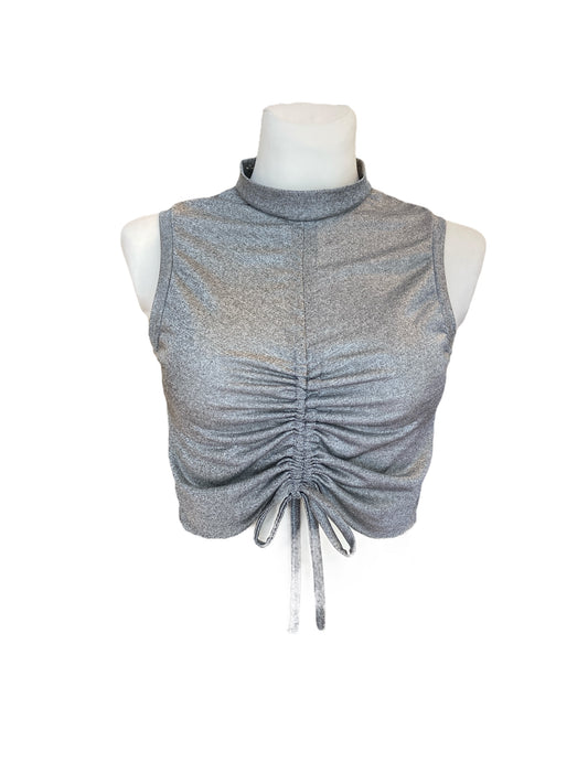 ANGIE crop top silver - Size S/M/L