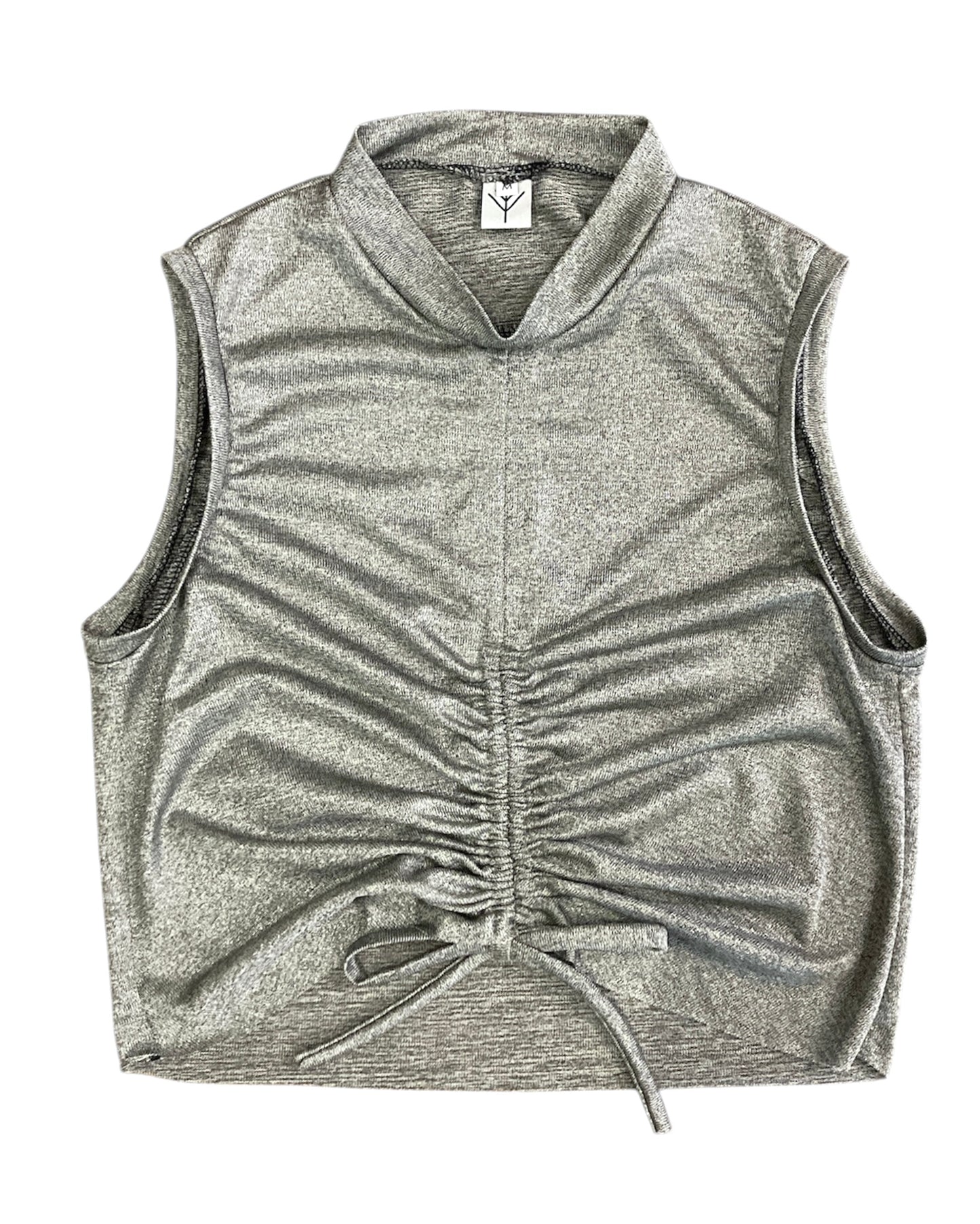 ANGIE crop top silver - Size S/M/L