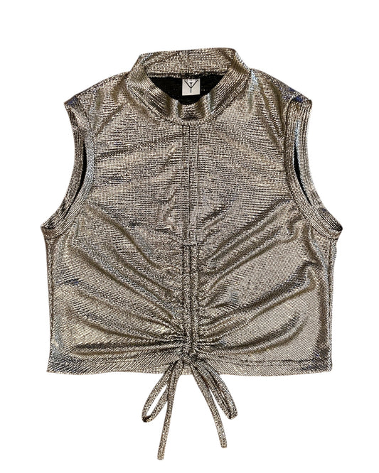 ANGIE crop top gold - Size S/M/L