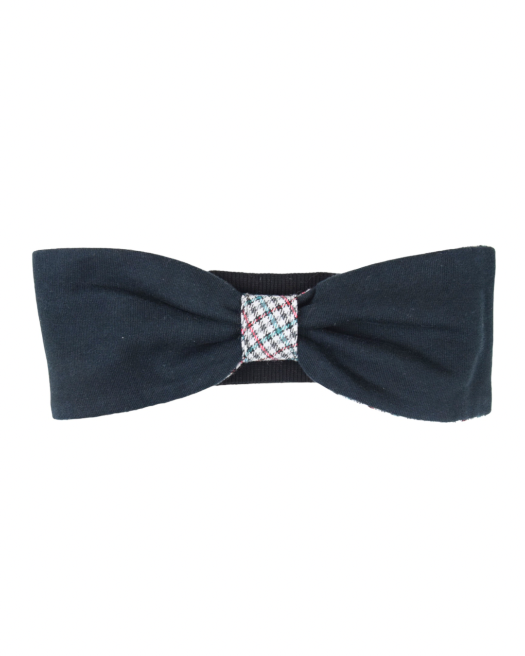 MARIA Headband & Mittens set - Grey red & blue